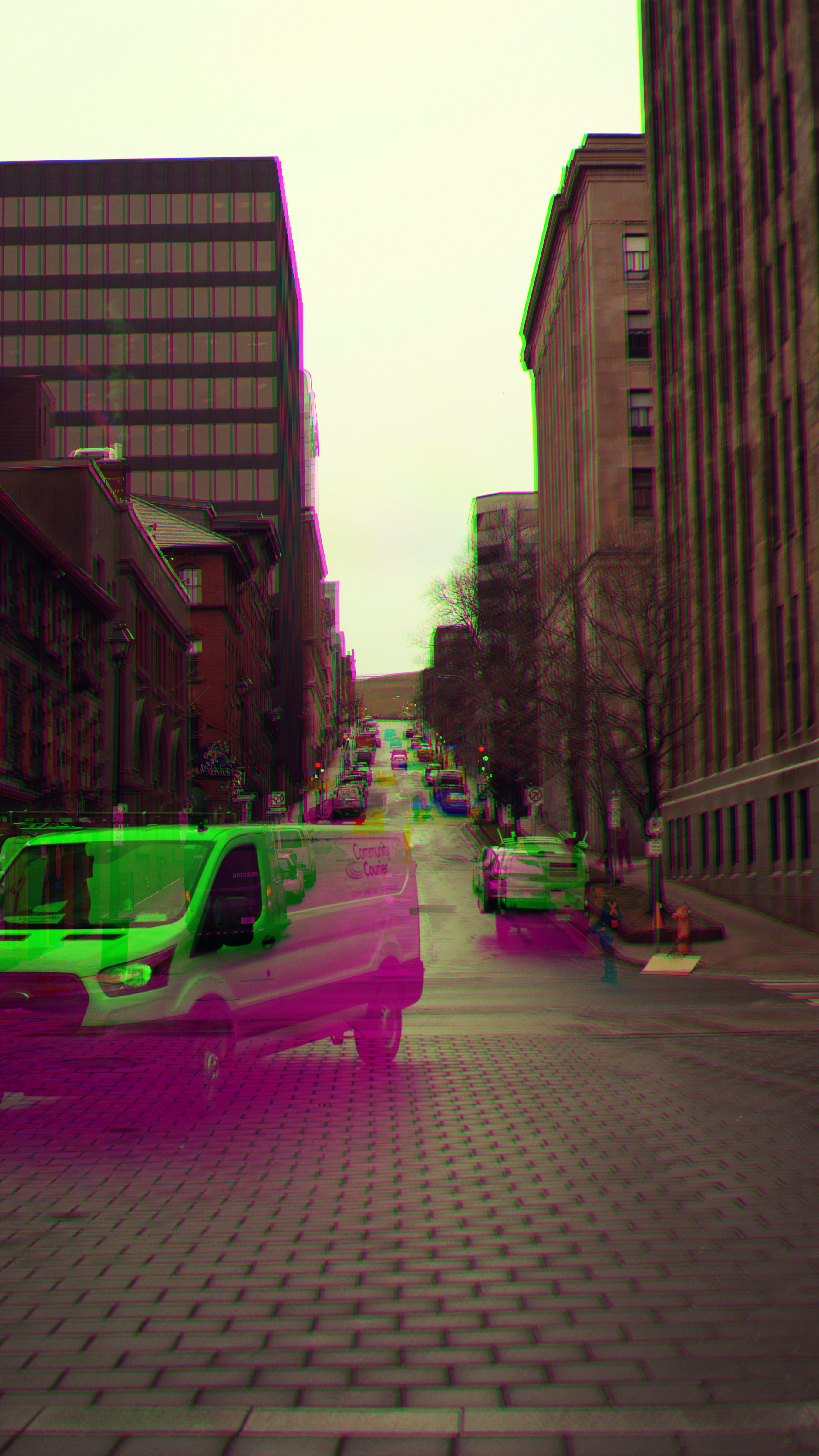 Trichrome: street scene
